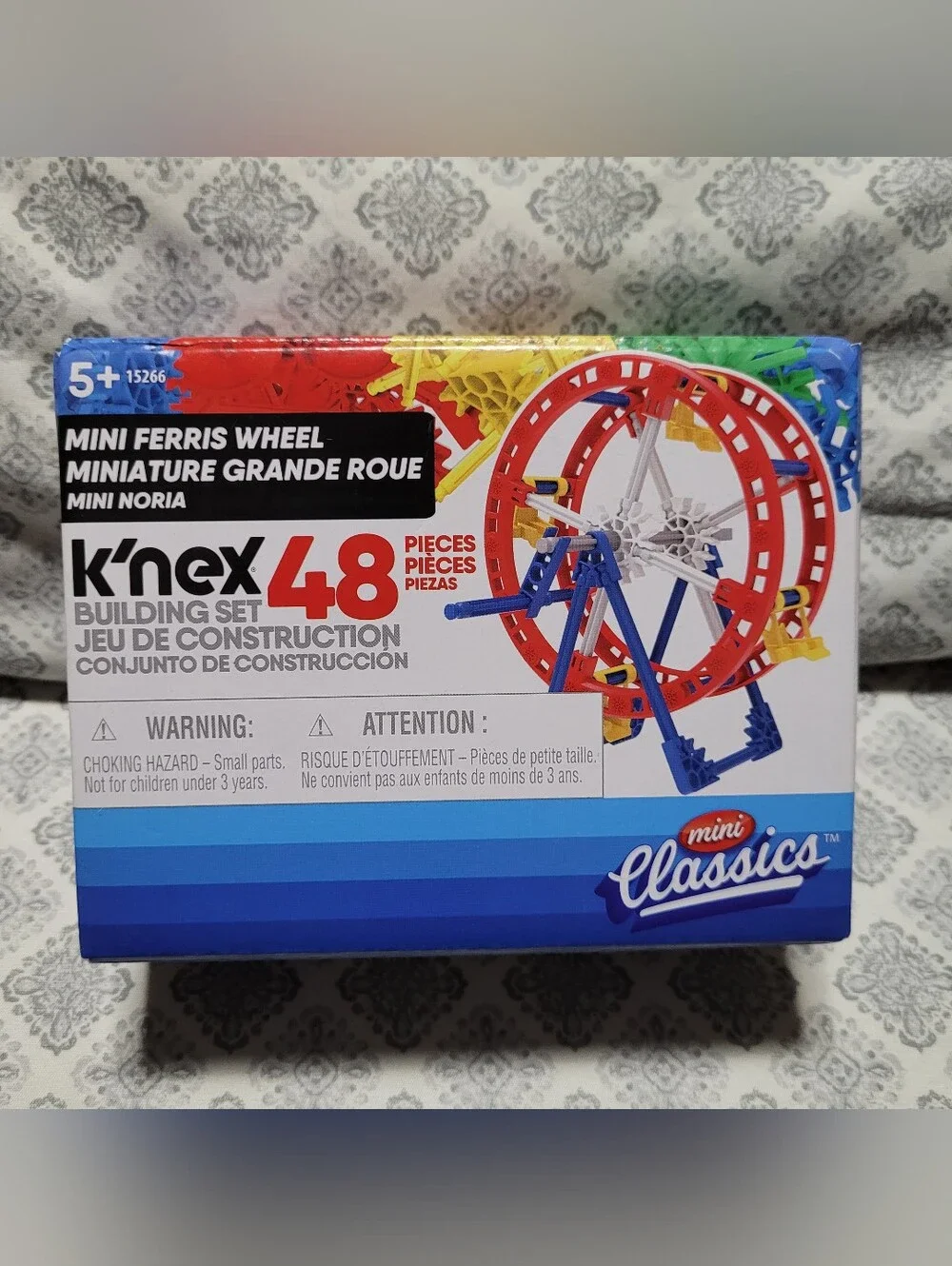 K'NEX Mini Classics Ferris Wheel Building Set - Red & Blue - 48 Pieces